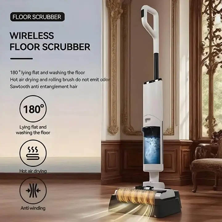 Cordless Electrolyzed-Water Floor Scrubber with Russian Voice