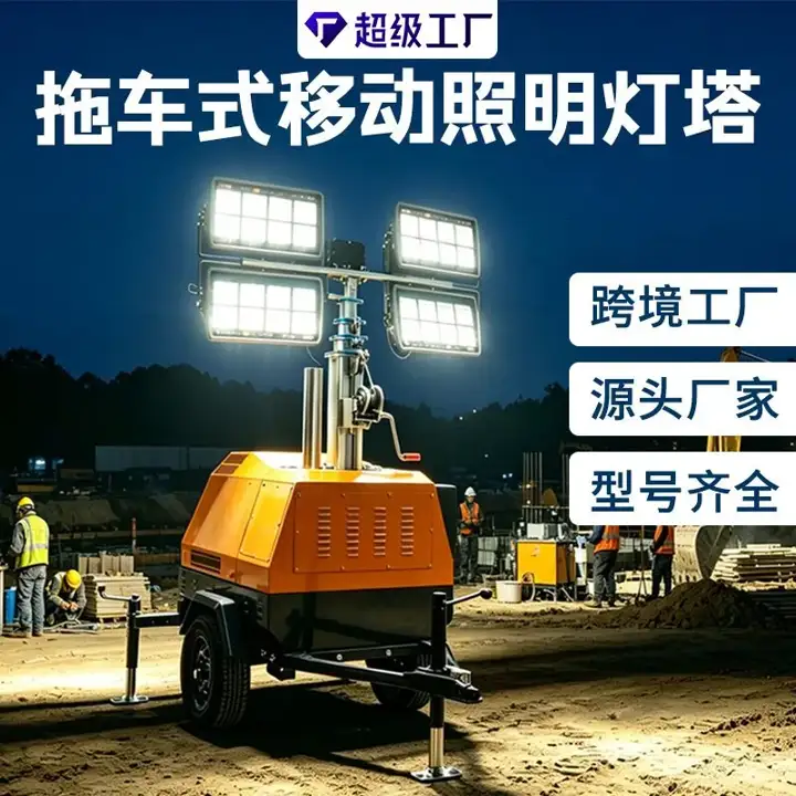 Solar Mobile Lighting Tower